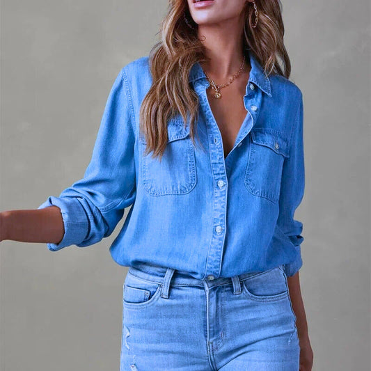 Blusa Con Cierre De Botones Y Corte Recto Para Mujer | Ideal Para Uso Diario Y Ocasiones Informales