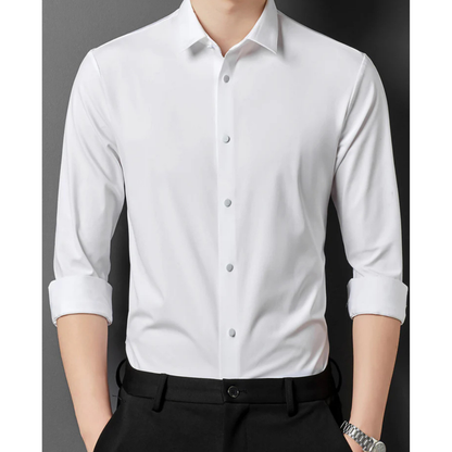 Camisa de Manga Larga Azul Claro para Hombres | Ideal para Entornos Profesionales