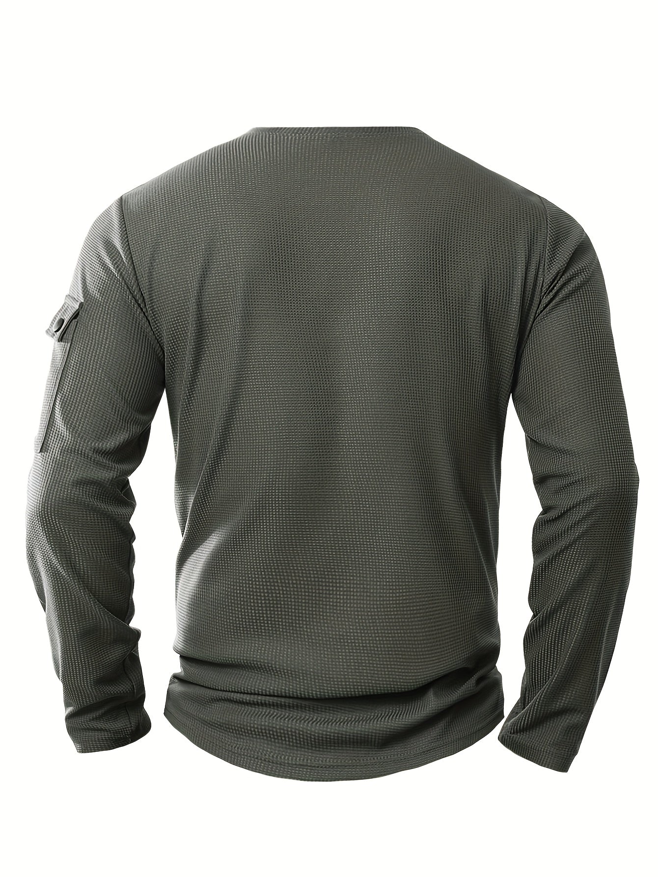Polo De Manga Larga Con Apertura De Botones Y Bolsillos Para Hombre | Ideal Para Uso Diario