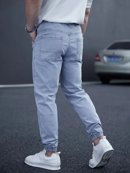 Pantalón Tobillero con Cintura Elástica y Cordón para Hombre | Ideal para Uso Diario