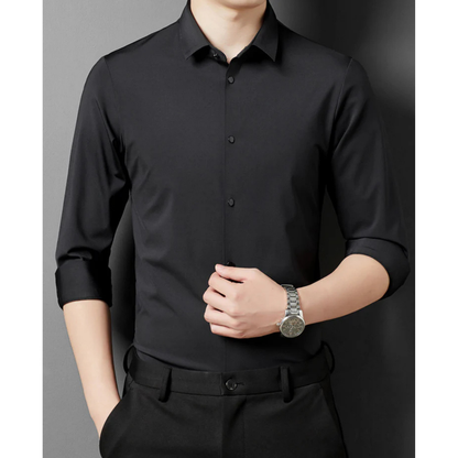 Camisa de Manga Larga Azul Claro para Hombres | Ideal para Entornos Profesionales