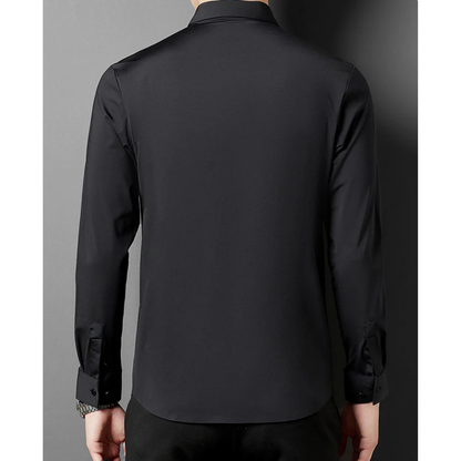 Camisa de Manga Larga Azul Claro para Hombres | Ideal para Entornos Profesionales