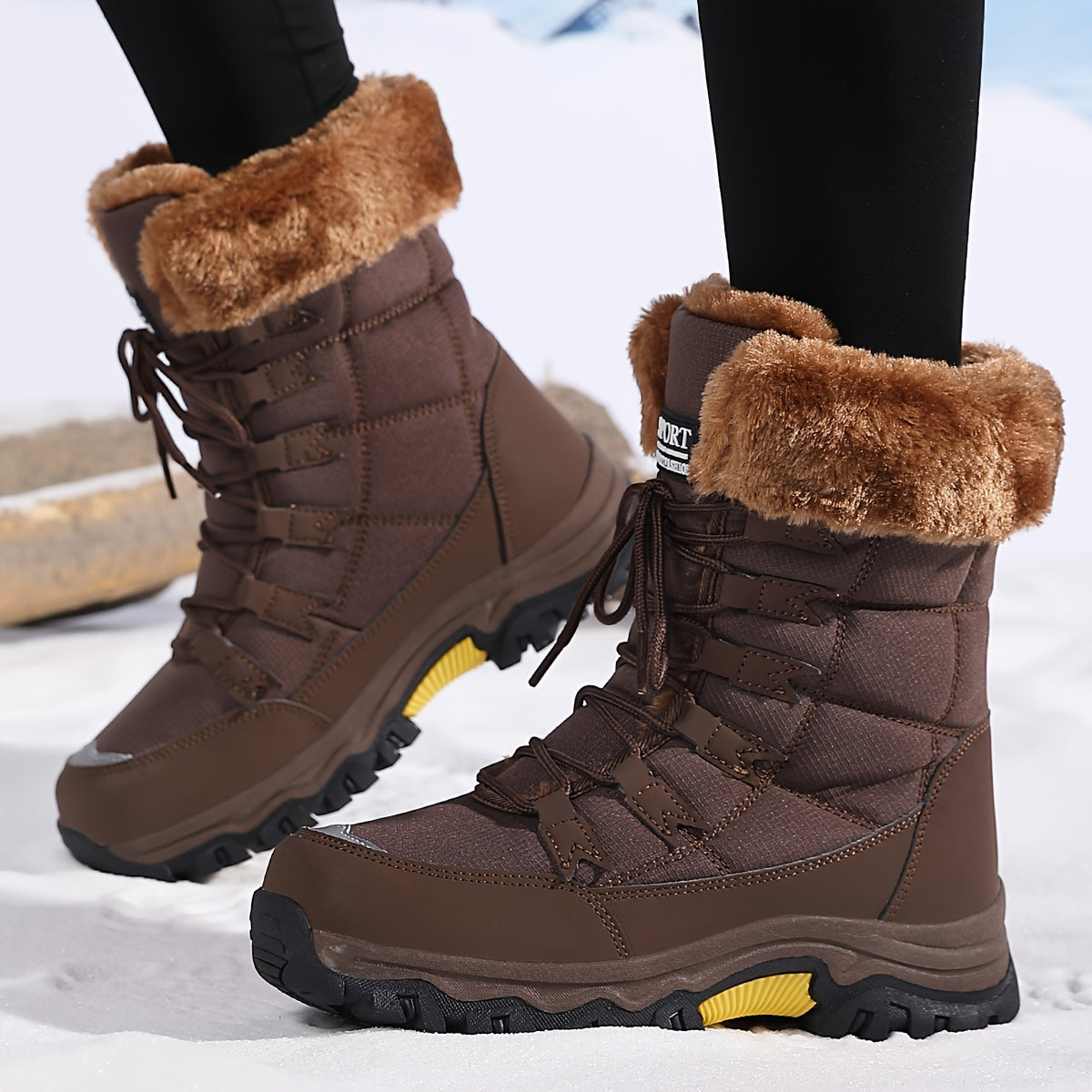 Botas De Invierno Con Diseño A La Altura Del Tobillo Para Mujer | Ideal Para Invierno