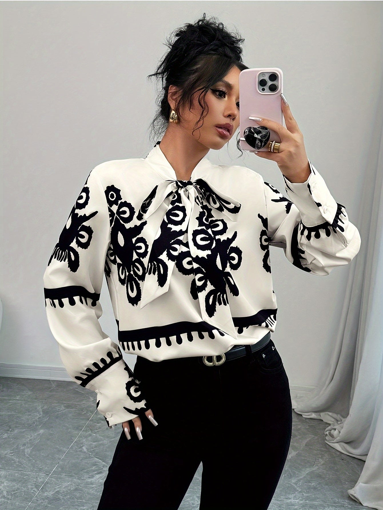 Blusa Con Corte Ajustado Y Detalles Integrados Para Mujer | Ideal Para Uso Diario Y Profesional
