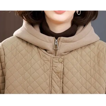Chaqueta Acolchada con Cierre De Cremallera para Mujer | Ideal para Otoño E Invierno