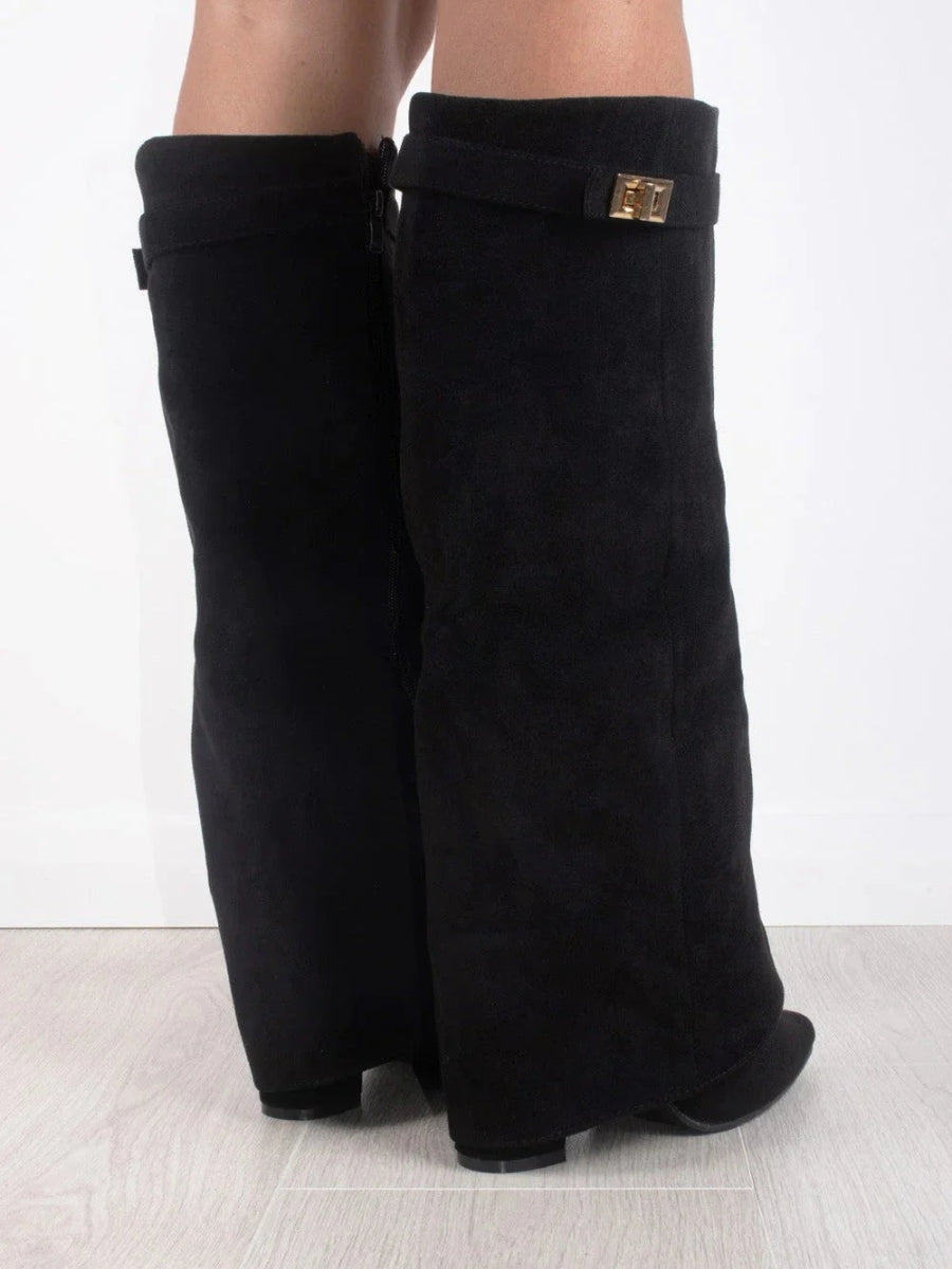 Botas Para Mujer Con Diseño Estructurado Y Detalles Metálicos | Ideal Para Ocasiones Especiales