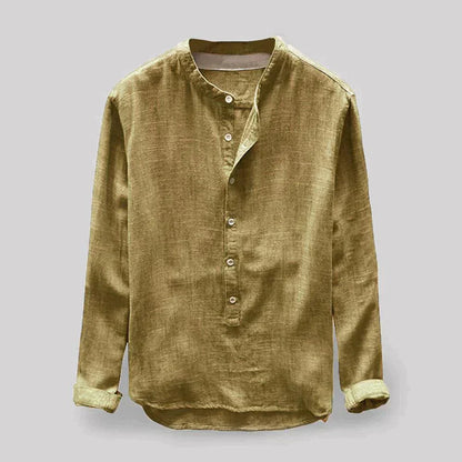 Camisa de Manga Larga de Corte Regular para Hombres | Ideal para Uso Diario y Formal