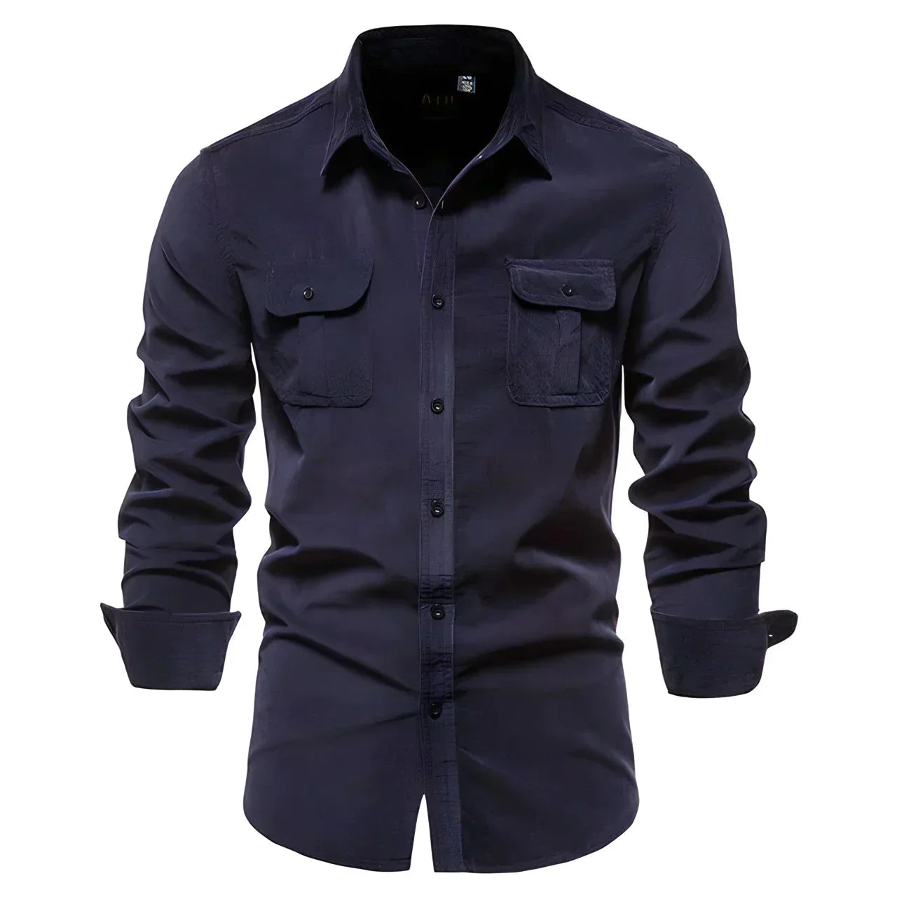 Camisa De Color Liso Con Corte Slim Fit Para Hombre | Ideal Para Uso Diario