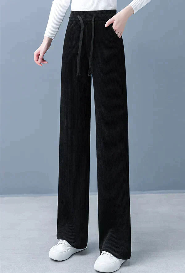 Pantalón De Pierna Ancha Con Cintura Con Cordón Para Mujer | Ideal Para Uso Diario