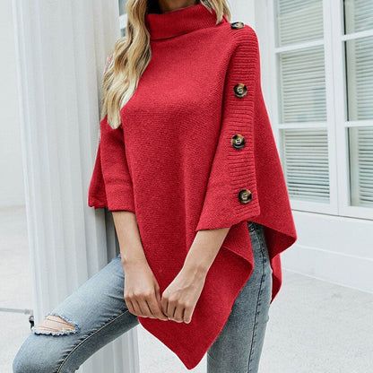 Jersey De Manga Larga Con Corte Regular Para Mujer | Ideal Para Otoño E Invierno