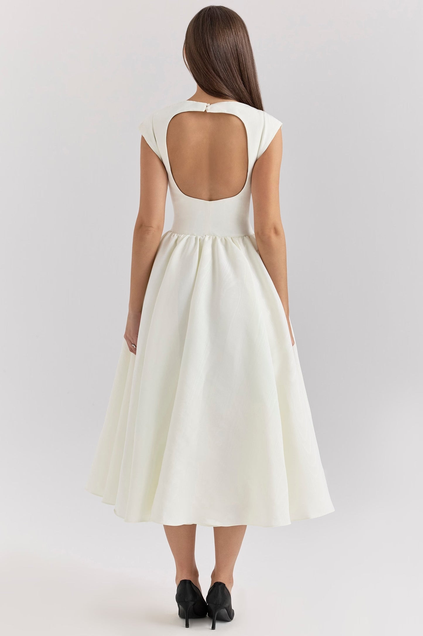 Vestido Midi con Cintura Definida para Mujer | Ideal para Eventos Formales