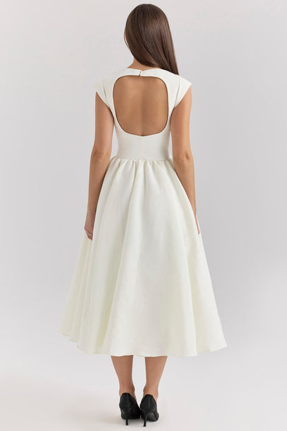 Vestido Midi con Cintura Definida para Mujer | Ideal para Eventos Formales
