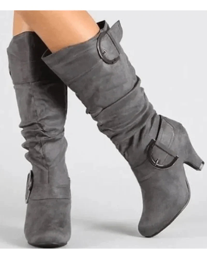 Botas Altas para Mujer con Diseño Funcional | Ideal para Días Fríos