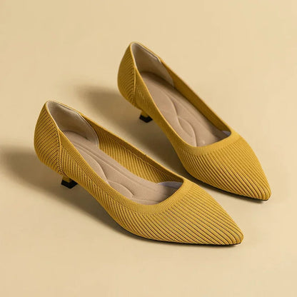 Sandalias de Tacón Slip-On con Punta Fina para Mujer | Ideales para Uso Diario y Ocasiones Variadas
