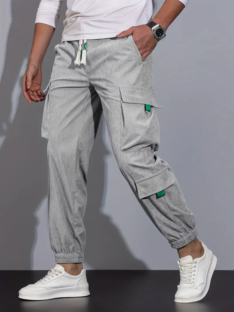 Pantalón Cargo con Corte Slim para Hombres | Ideal para Uso Diario y Salidas Informales