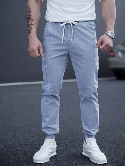 Pantalón Cargo con Cintura Elástica y Tobillos Ajustados para Hombre | Ideal para Uso Diario e Informal