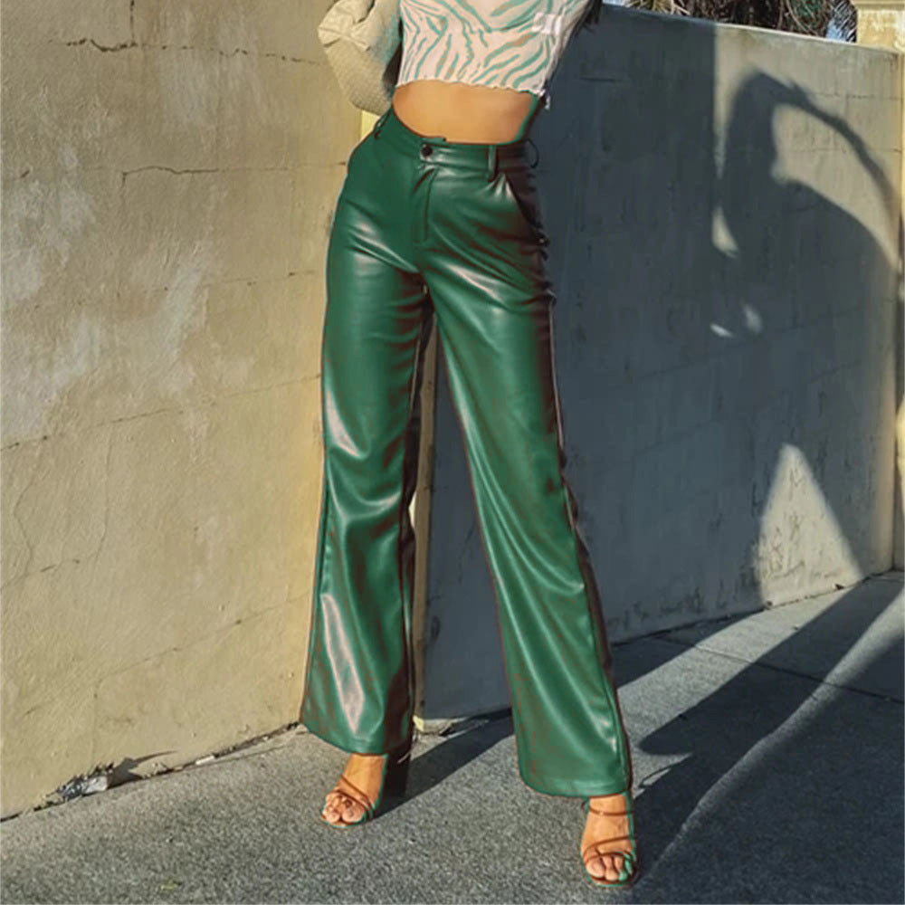 Pantalón de Talle Alto con Corte Recto para Mujer | Ideal para Salidas o Eventos