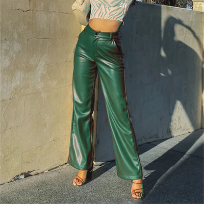 Pantalón de Talle Alto con Corte Recto para Mujer | Ideal para Salidas o Eventos
