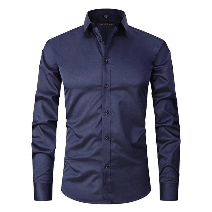 Camisa de Corte Versátil con Finition sin Pliegues para Hombre | Ideal para Uso Diario y Todas las Temporadas