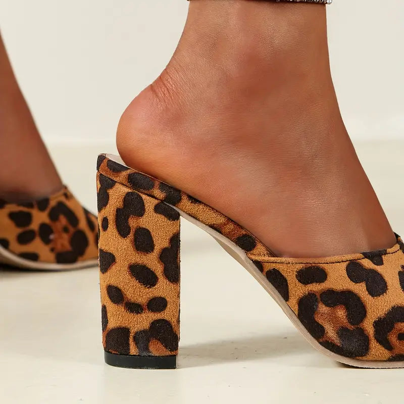 Sandalias De Punta Abierta Con Tacón Grueso Y Correa Delantera Para Mujer | Ideales Para Uso Diario Y Eventos En Temporadas Cálidas