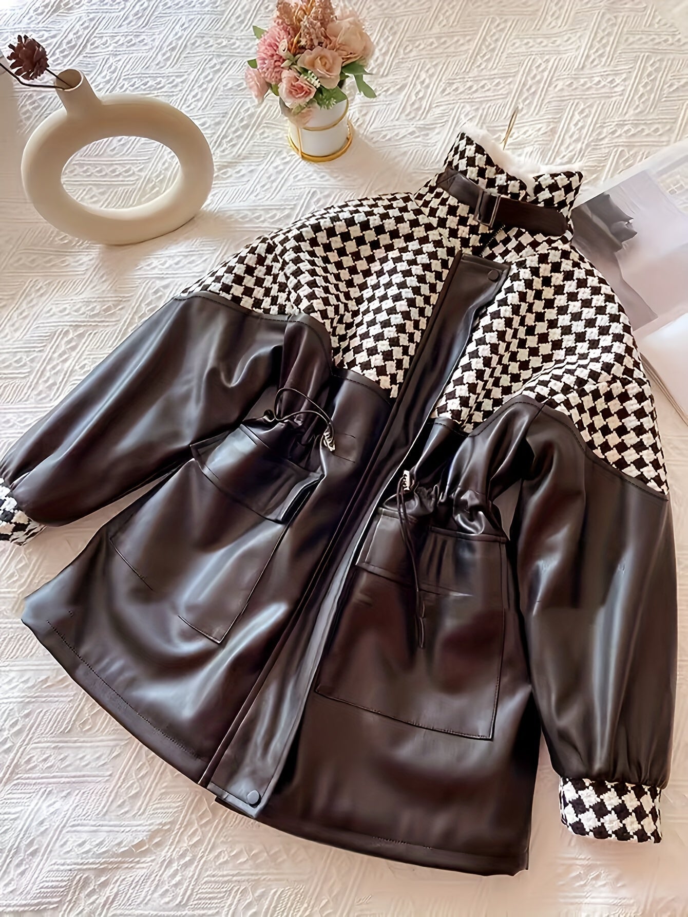 Chaqueta Con Cremallera y Cuello Alto Para Mujer | Ideal Para Otoño e Invierno