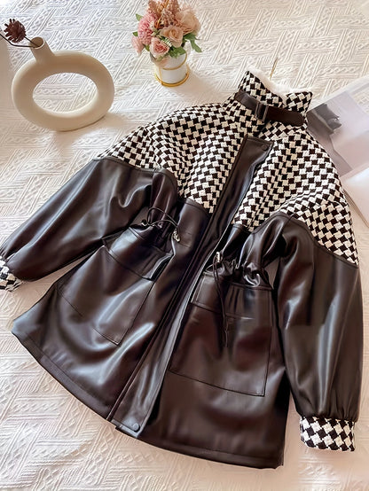 Chaqueta Con Cremallera y Cuello Alto Para Mujer | Ideal Para Otoño e Invierno