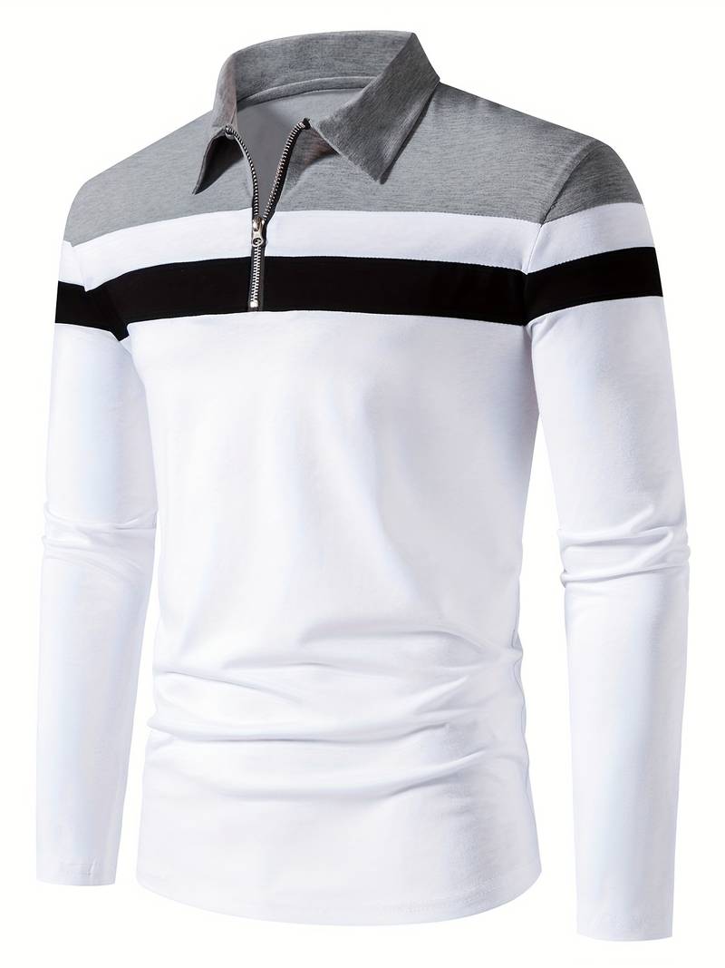 Polo de Hombre con Cremallera Frontal para Uso Diario | Ideal para Contextos Informales y Semi-Formales