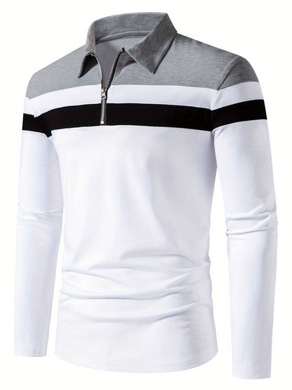 Polo de Hombre con Cremallera Frontal para Uso Diario | Ideal para Contextos Informales y Semi-Formales