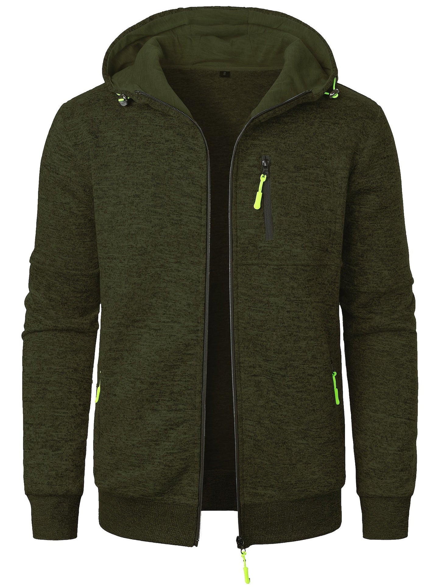 Chaqueta con Capucha y Cierre de Cremallera para Hombre | Ideal para Uso Diario