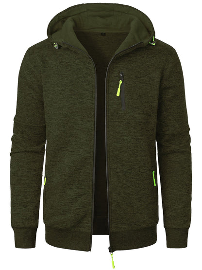 Chaqueta con Capucha y Cierre de Cremallera para Hombre | Ideal para Uso Diario