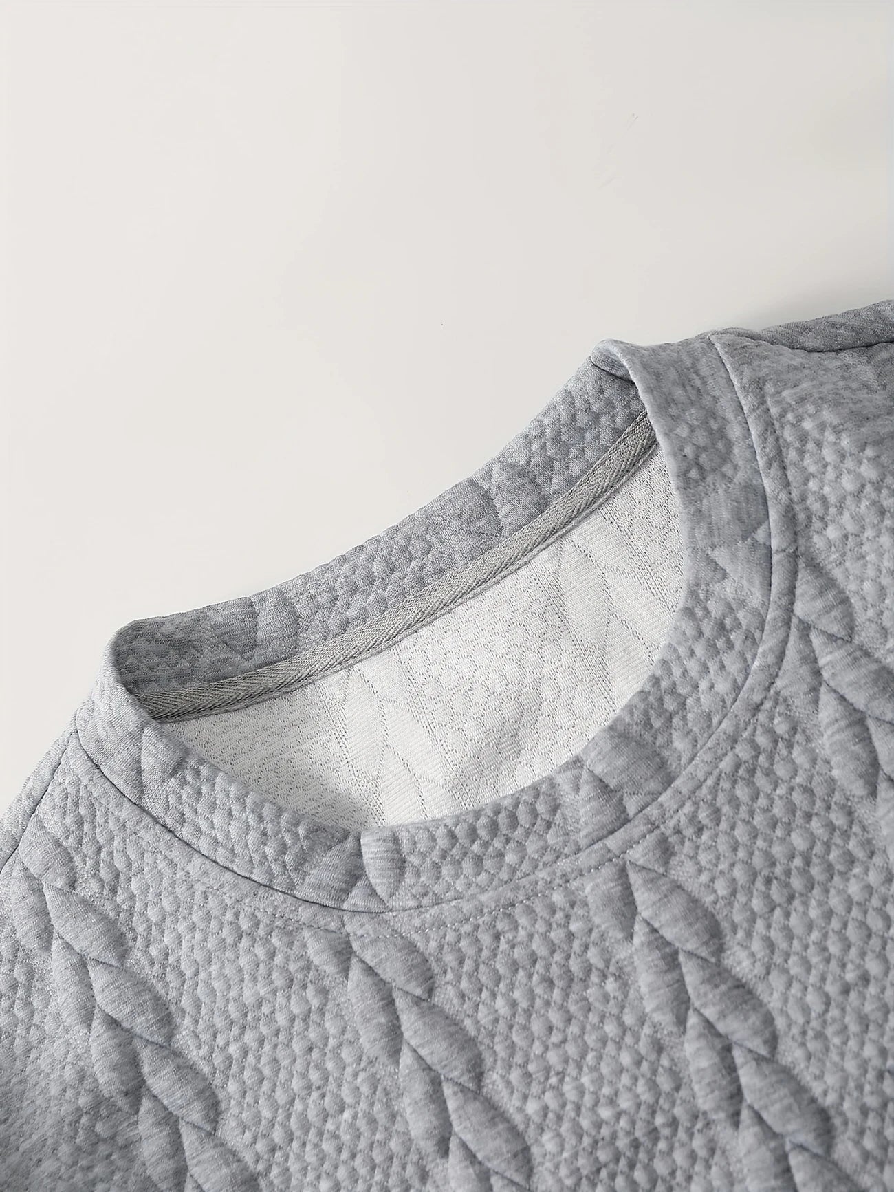 Conjunto de Dos Piezas con Motivo Trenzado en Relieve para Mujer | Ideal para Uso Diario