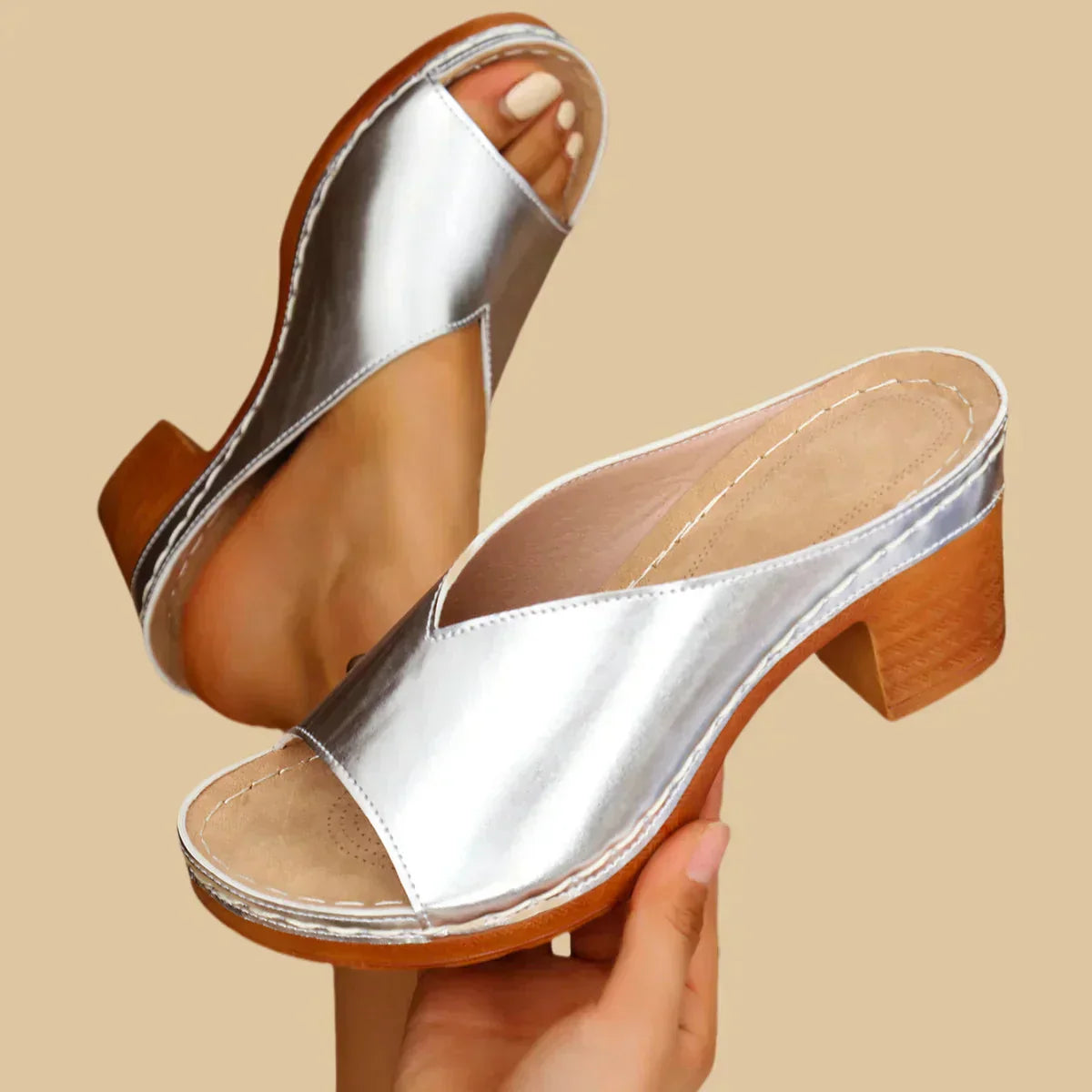 Sandalias Con Tacón De Bloque Para Mujer | Ideal Para Uso Diario Y Eventos