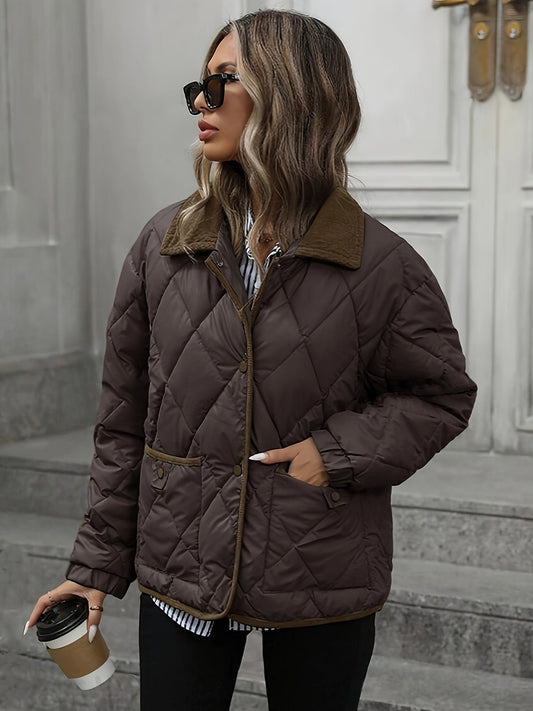 Chaqueta de Temporada Media para Mujer con Corte Ajustado y Longitud Intermedia | Uso Diario