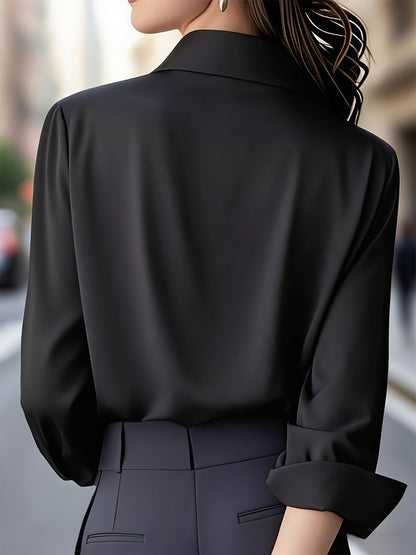 Blusa Con Corte Estructurado Y Cierre De Botones Para Mujer | Ideal Para Uso Diario Y Ocasiones Formales