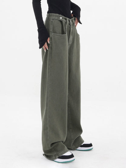 Pantalón Oversize con Piernas Anchas y Talle Alto para Mujer | Ideal para Uso Diario o Salidas Informales
