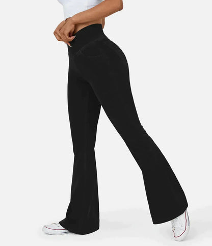 Pantalón Flare Con Cintura Alta Para Mujer | Ideal Para Uso Diario
