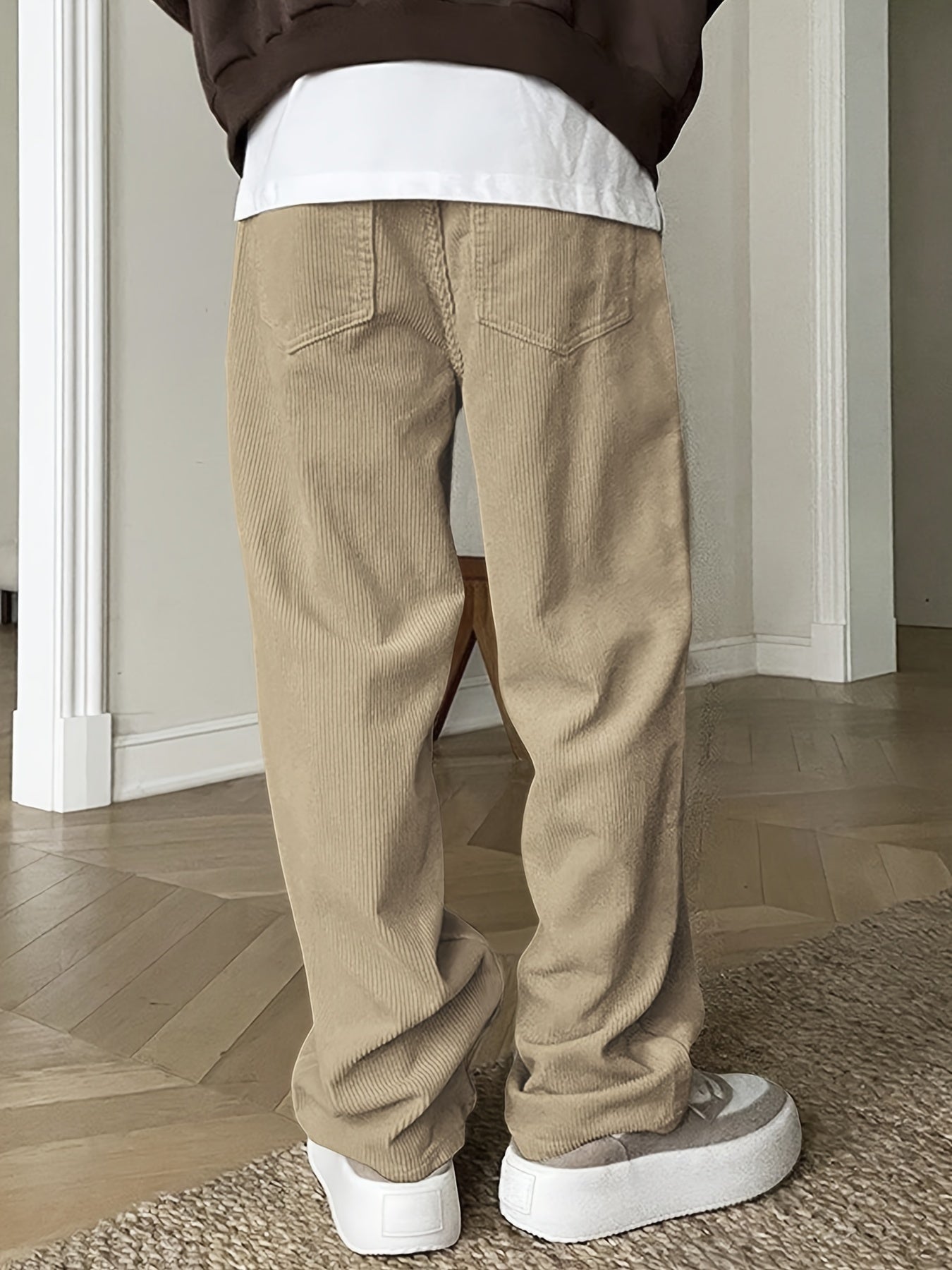 Pantalón Con Corte Recto Y Cintura Ajustable Para Adultos | Ideal Para Uso Diario E Informal
