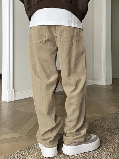 Pantalón Con Corte Recto Y Cintura Ajustable Para Adultos | Ideal Para Uso Diario E Informal