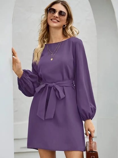 Vestido Ajustado con Cinturón para Mujer | Ideal para Uso Diario y Trabajo