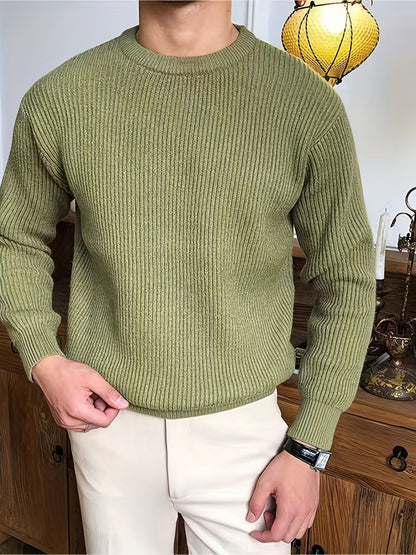 Jersey de Punto para Hombre con Diseño Trenzado | Ideal para Uso Diario