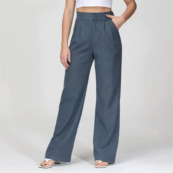 Pantalón Evasado Con Corte Ajustado En Cadera Para Mujer | Ideal Para Uso Diario Y Salidas