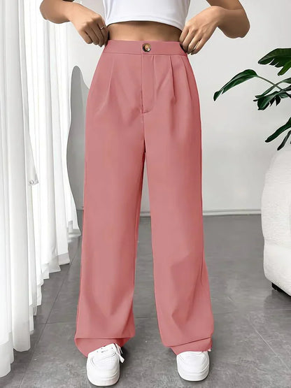 Pantalón Amplio con Piernas Anchas para Mujer | Ideal para Uso Diario, Trabajo o Salidas