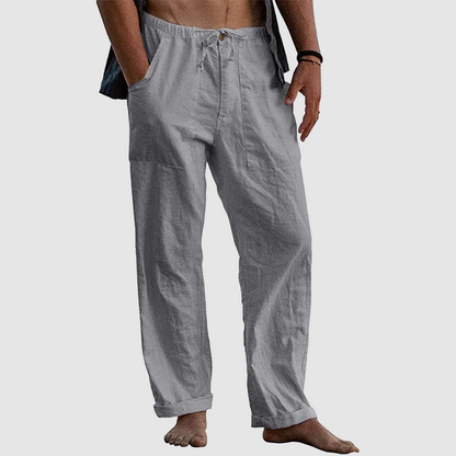 Pantalón Para Hombre Con Corte Holgado Y Cordon De Ajuste | Ideal Para Uso Diario Y Contextos Informales