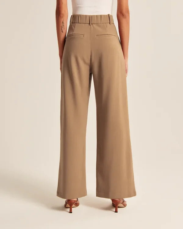 Pantalón Evasado Con Corte Ajustado En Cadera Para Mujer | Ideal Para Uso Diario Y Salidas