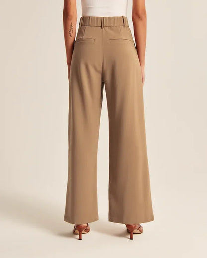 Pantalón Evasado Con Corte Ajustado En Cadera Para Mujer | Ideal Para Uso Diario Y Salidas