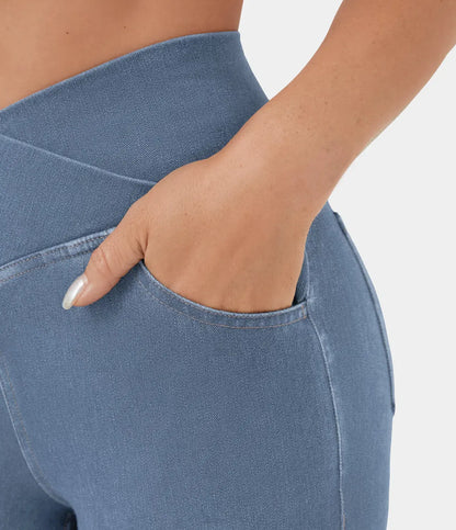 Pantalón Flare Con Cintura Alta Para Mujer | Ideal Para Uso Diario