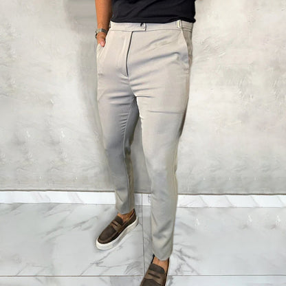 Pantalón Con Corte Ajustado Y Ajustadores Laterales Para Hombre | Ideal Para Uso Profesional E Informal