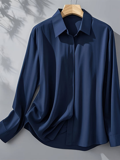 Blusa Con Corte Estructurado Y Cierre De Botones Para Mujer | Ideal Para Uso Diario Y Ocasiones Formales