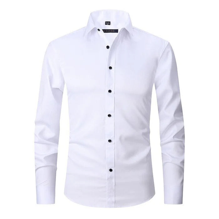 Camisa de Corte Versátil con Finition sin Pliegues para Hombre | Ideal para Uso Diario y Todas las Temporadas