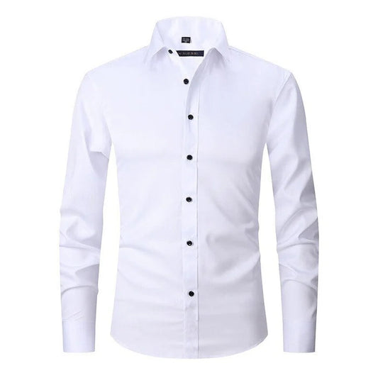 Camisa de Corte Versátil con Finition sin Pliegues para Hombre | Ideal para Uso Diario y Todas las Temporadas
